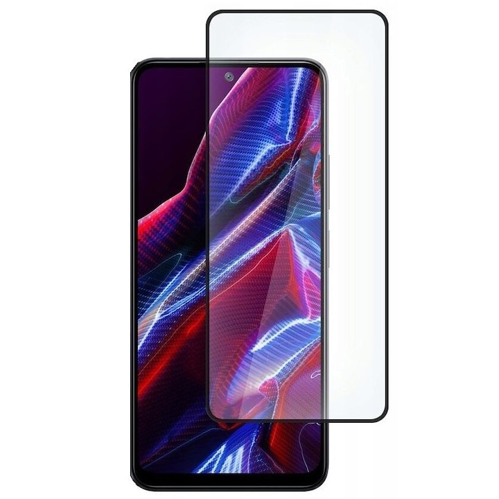 Folie Sticla Securizata Leski compatibil cu Oppo Reno 8 Pro 5G, Full Glue Negru