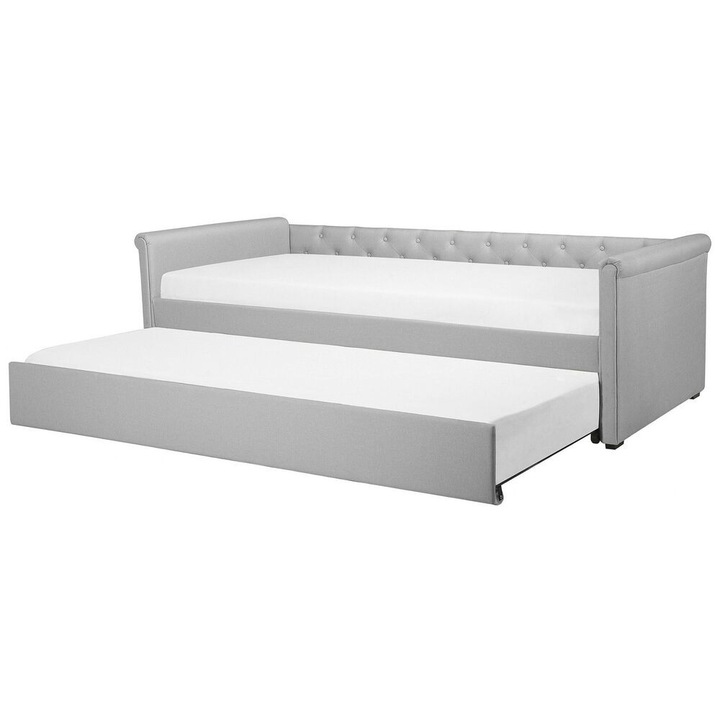 Pat extensibil Libourne 80 x 200 cm Gri deschis