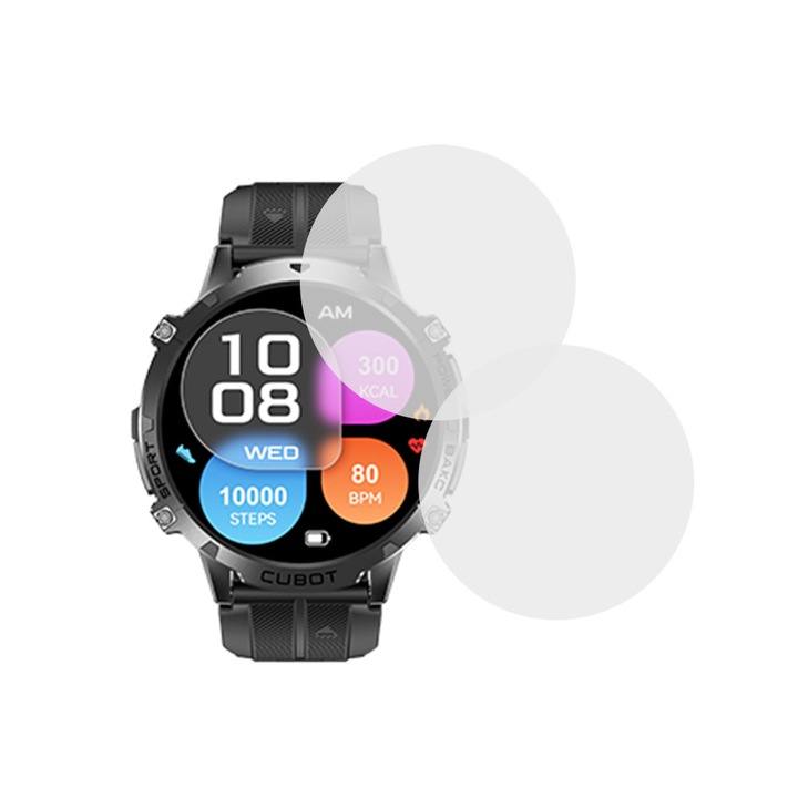 Комплект от 2 x фолио, съвместимо с Cubot X3, Comando Shield Full Glue, Renewable силиконов хидрогел, Anti-shock и против счупване, SlimLine NanoShield, Transparent