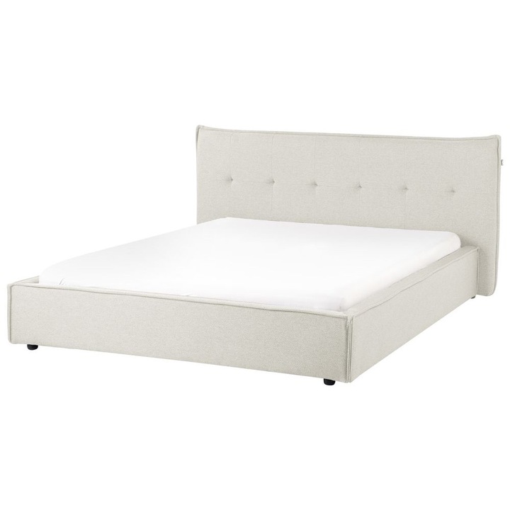 Ágy Művászon Lestre 160 x 200 cm Törtfehér