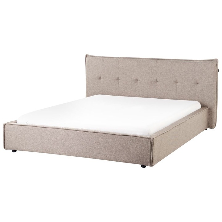 Pat cu lamele Lestre 160 x 200 cm Taupe