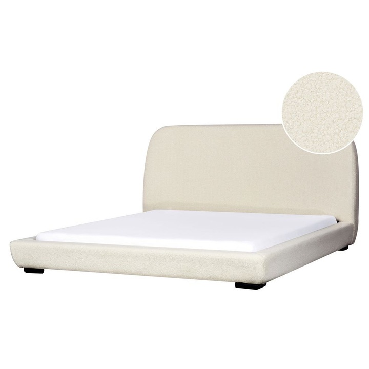 Pat cu apa Boucle Roisel 180 x 200 cm Crem