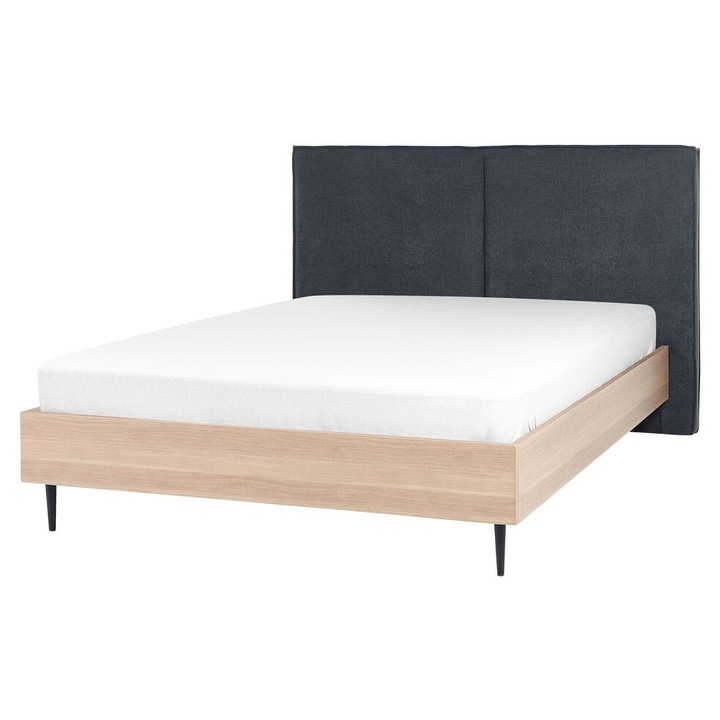 Pat cu lamele Izernore 140 x 200 cm Gri inchis