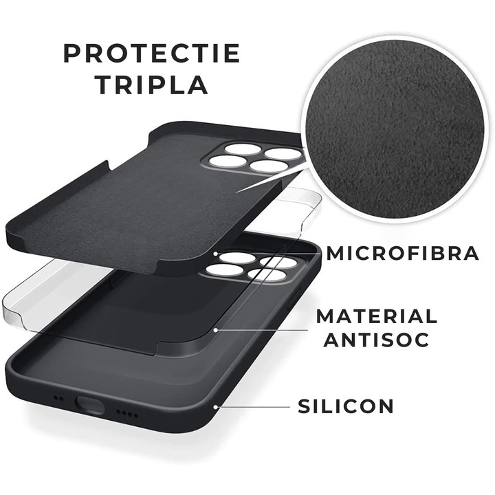Калъф за Motorola Moto G54 Daden® Silicon SoftFlex, Ultra Slim, Enhanced Protection, Microfiber Interior, Neon Pink