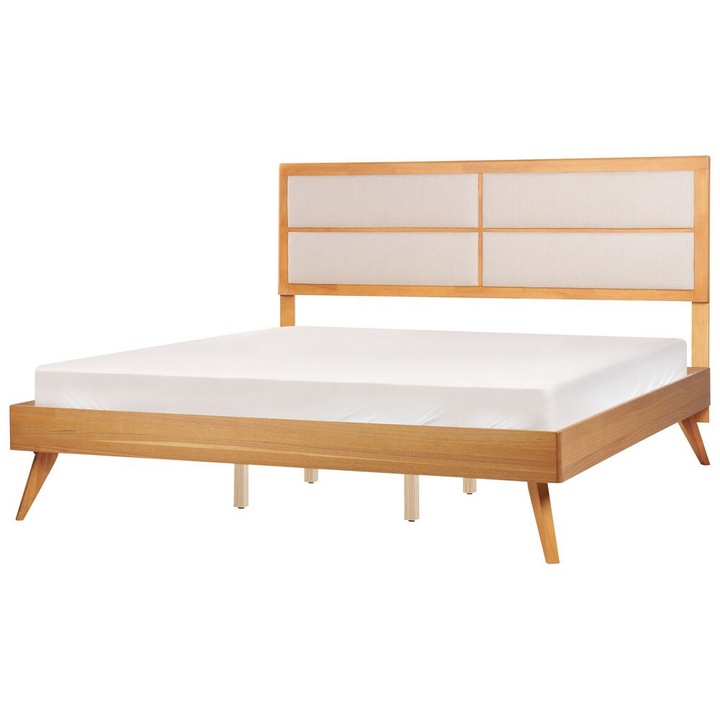 Pat cu lamele Lemn Poissy 180 x 200 cm Maro