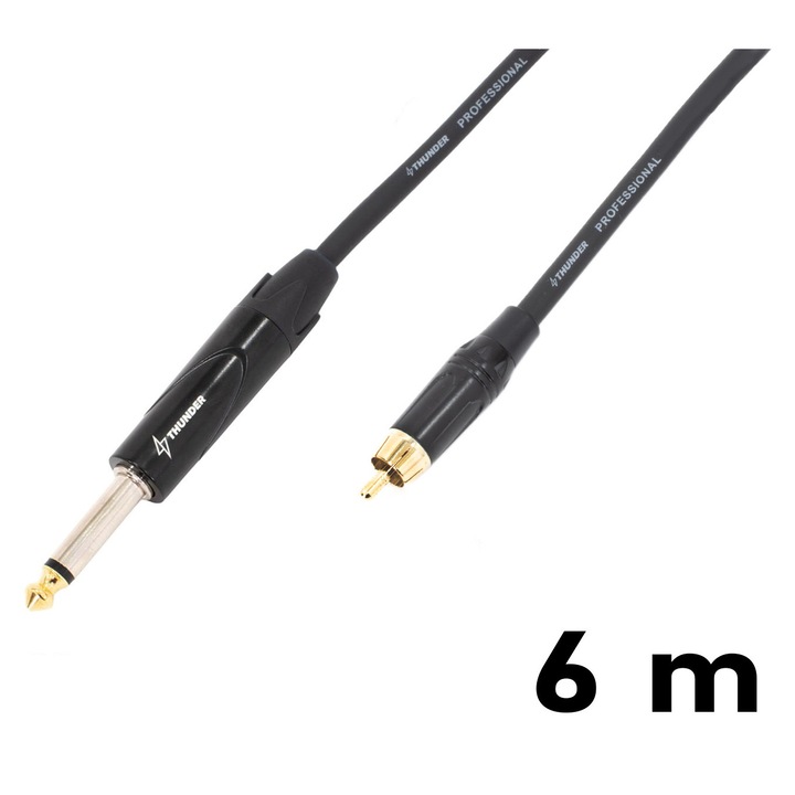 Thunder GX95-6m jelkábel (6,3 mm Jack – RCA)