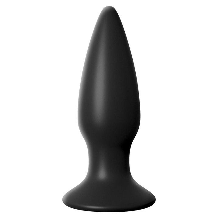 Анална тапа с вибрации, Anal Fantasy Collection, 7 стъпки, Черна, 11.5x3.6 cm