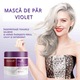 Masca nuantatoare tratament par Mov/Violet Karseell, neutralizeaza tonurile galbene si portocalii, hidrateaza si repara parul blond, decolorat sau gri, 500ml