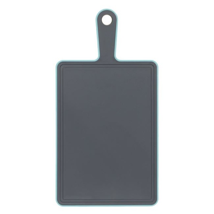 Tocator 27x19cm din Plastic cu Maner Gri Verde