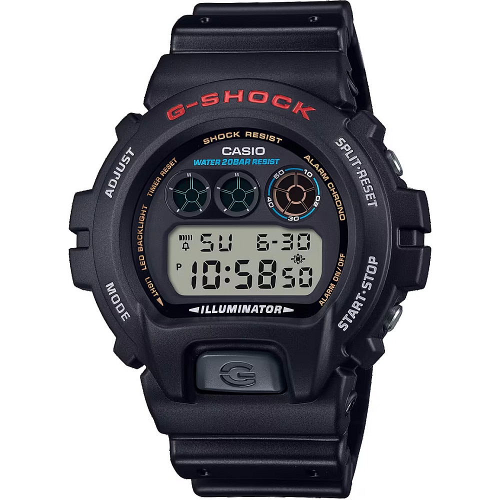 Ceas barbatesc Casio Classic Chronograph DW-290-1V, Negru, Silicon