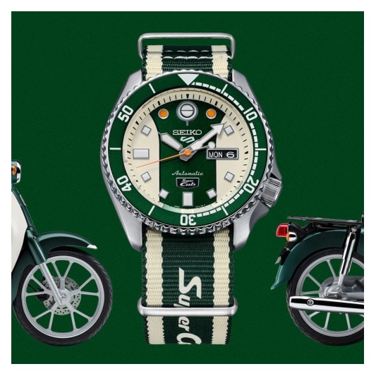 Ceas Seiko 5 Sports Honda Super Cub Limited Edition SRPJ49K1 - eMAG.ro