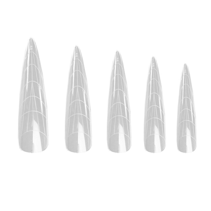 Sabloane superioare NAILSOFTHEDAY Dual form Stiletto (Tip 3), 120 buc