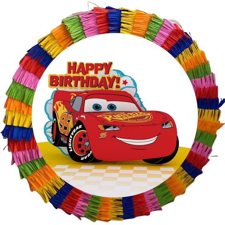 Party pinata, 35 cm, többszínű McQueen Cars Disney