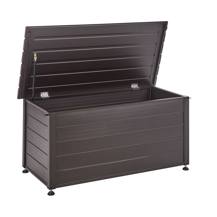 Cutie de depozitare Campalto Metal 123 cm 60 cm Maro inchis