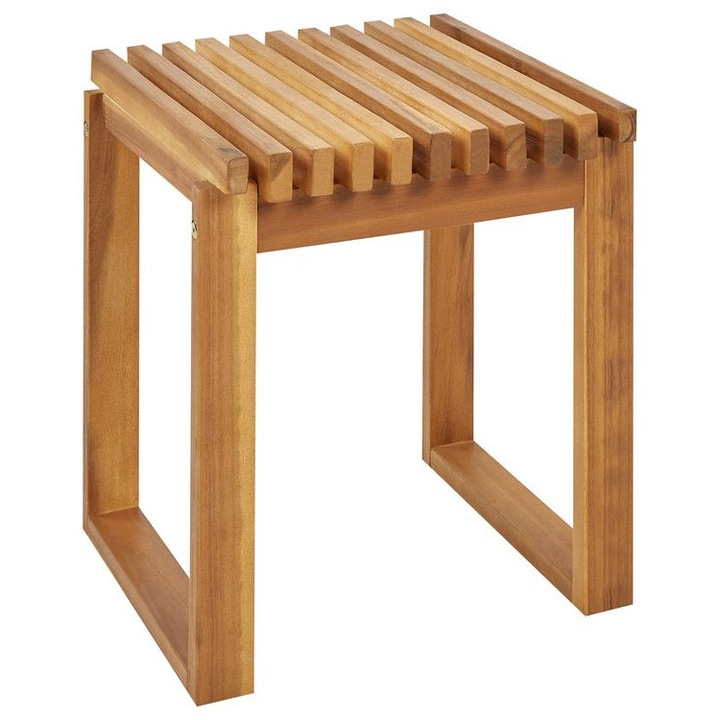 Masuta de gradina 40 x 40 cm maro deschis Bellano