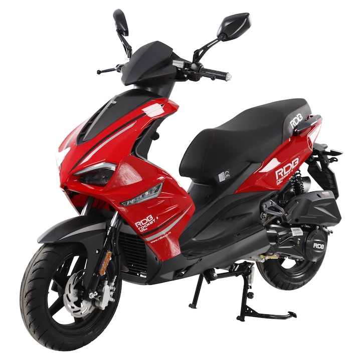 Scuter benzina RDB ROCKET II, Euro 5+, 125cc, 4 timpi, Rosu + CIV inclus