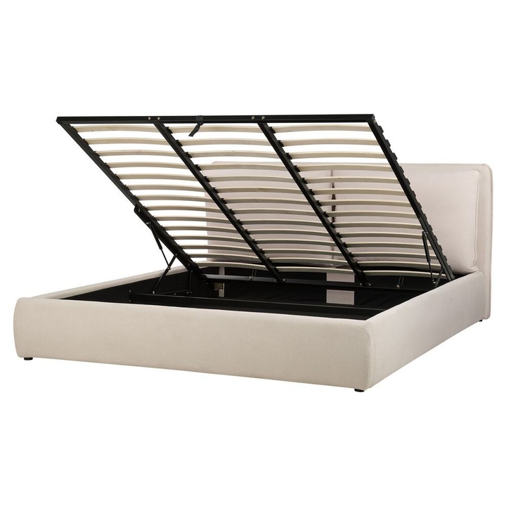 Pat otoman Bajonna 180 x 200 cm Bej deschis