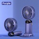 3 az 1-ben hordozható ventilátor aromaterápiával, OPTIM SOLUTION, 5 sebesség, LCD kijelző, Miniatűr SMART kialakítás, nyárra, 90°-ban összecsukható, Ultracsendes, Hűtéstechnika, 12 órás autonómia, Telefontartó, Kézi, Nyak, USB Újratölthető, XTO, Lila