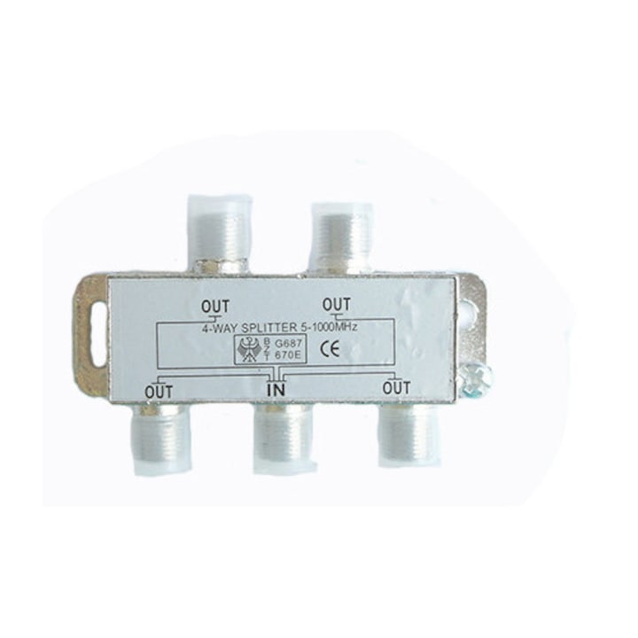 Splitter, cu fir 5-1000 MHz, 1 intrare/4 iesire