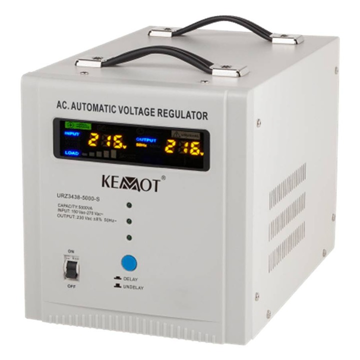 Стабилизатор на напрежение URZ3438, Серво мотор, Вход 150VAC, 270VAC, Изход 230VAC, 10000VA