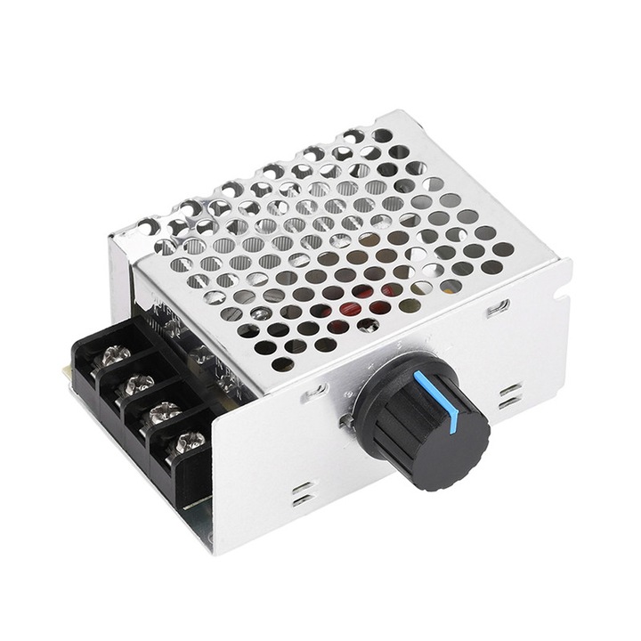 Regulator electronic de tensiune si viteza motor, SCR 4000W, AC 0-220V
