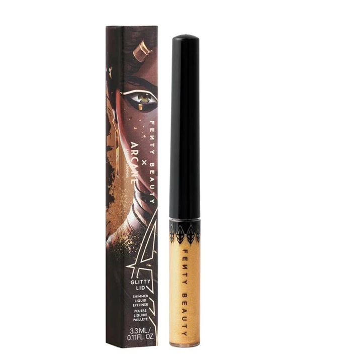 Tus ochi lichid Fenty Beauty X Arcane Glitty Lid, nuanta Melodic Moves, 3.3ml