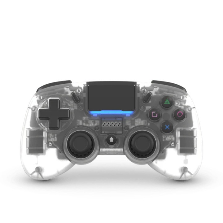 Controller Gamepad Wireless Retro Fighters Mantis Mini Bluetooth pentru PS4, PC, cristal