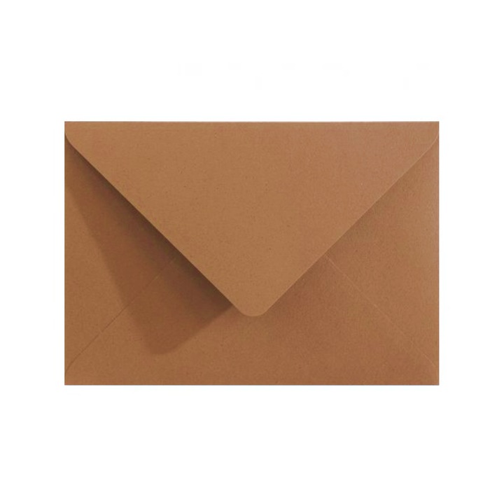 Plicuri Mazak set 10 bucati, 120g/m2, maro, B6 (125x176mm)