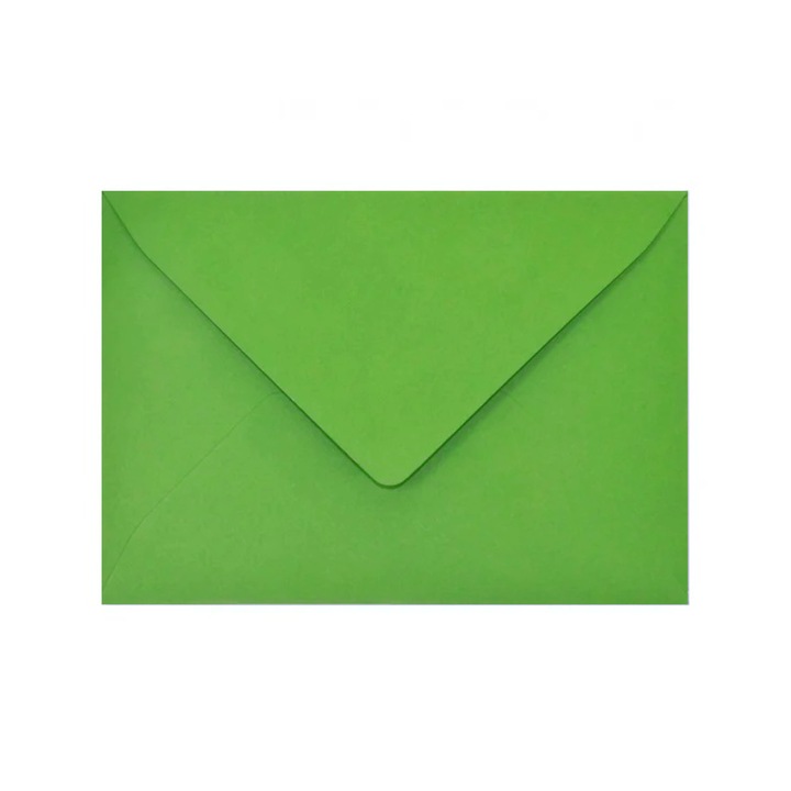 Plicuri Shan set 10 buc, B6, 100g/m2, verde gros pe, 125x176mm