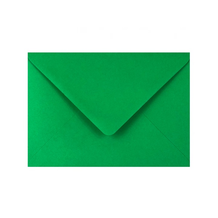 Plicuri verzi intense Shan, 100g/m2, B6, set 10 bucati