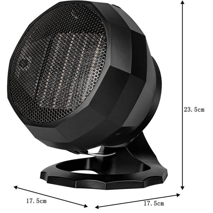 Преносим и елегантен електрически нагревател Enforose, безопасен дизайн със защита от прегряване и огнеупорен материал за комфорт през цялата година