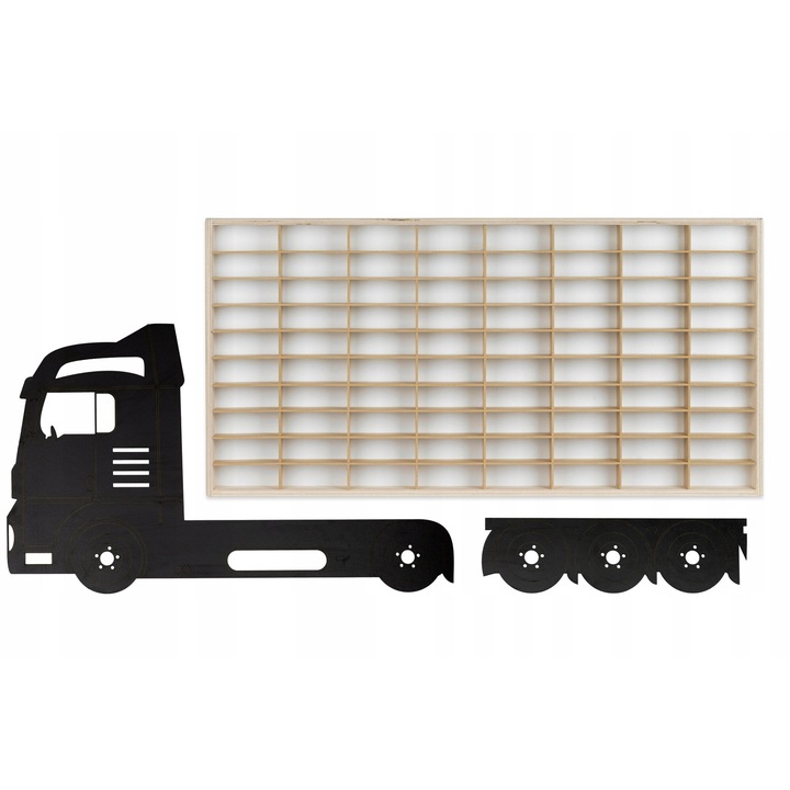 Raft pentru masinute, 80 compartimente, 78,5cm x 40cm