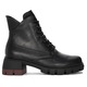 Botine dama, Filippo, Piele naturala, Negru, Toc 5.5 cm