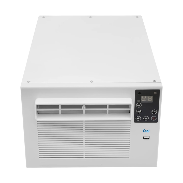 Aer conditionat portabil, 280 W, design compact, functie de temporizare, zgomot redus, alb