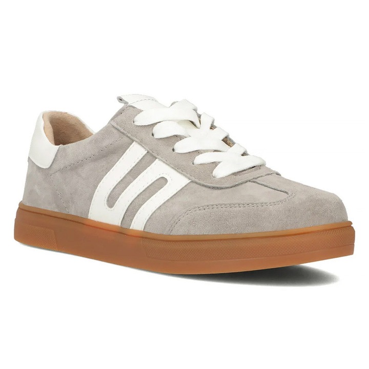 Tenisi dama, Filippo, Piele naturala, Gri, Talpa flexibila