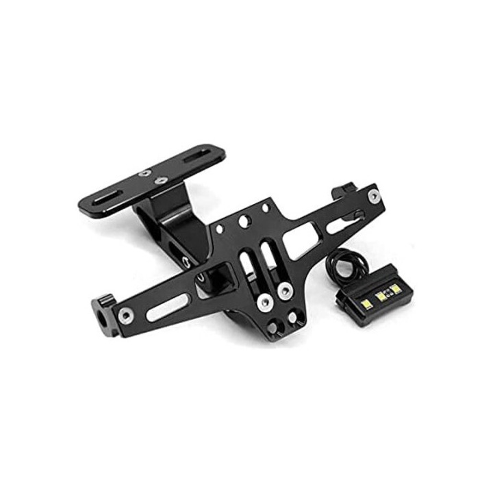 Eliminator de aripa din aliaj de aluminiu CNC, AMRINUGL, design pliabil si extensibil, culoare neagra, compatibilitate universala