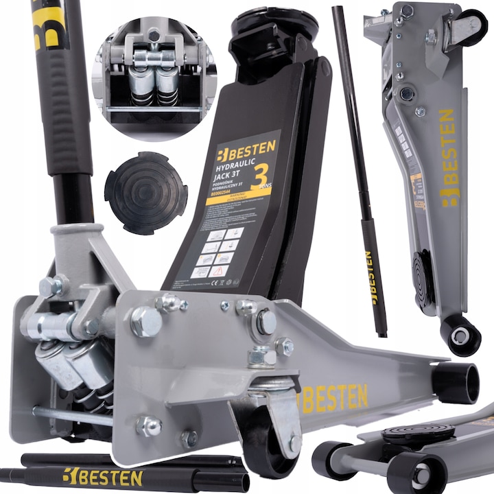 Elevator auto hidraulic, Besten 3T, 85-520mm, cu roti