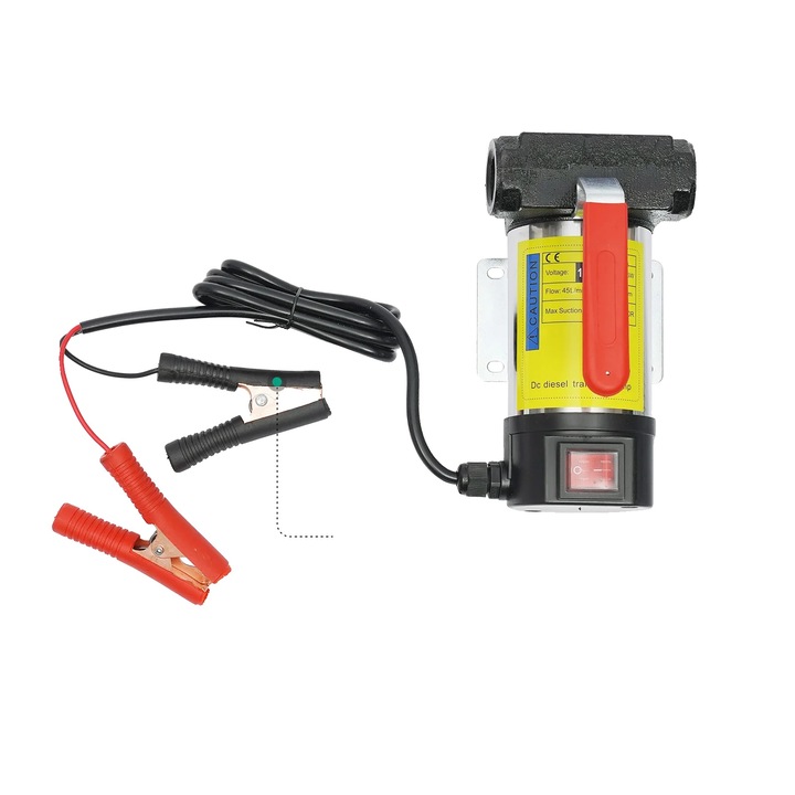 Pompa de transfer ulei, 45L/min, auto-primare, inaltime maxima 10m, 12V