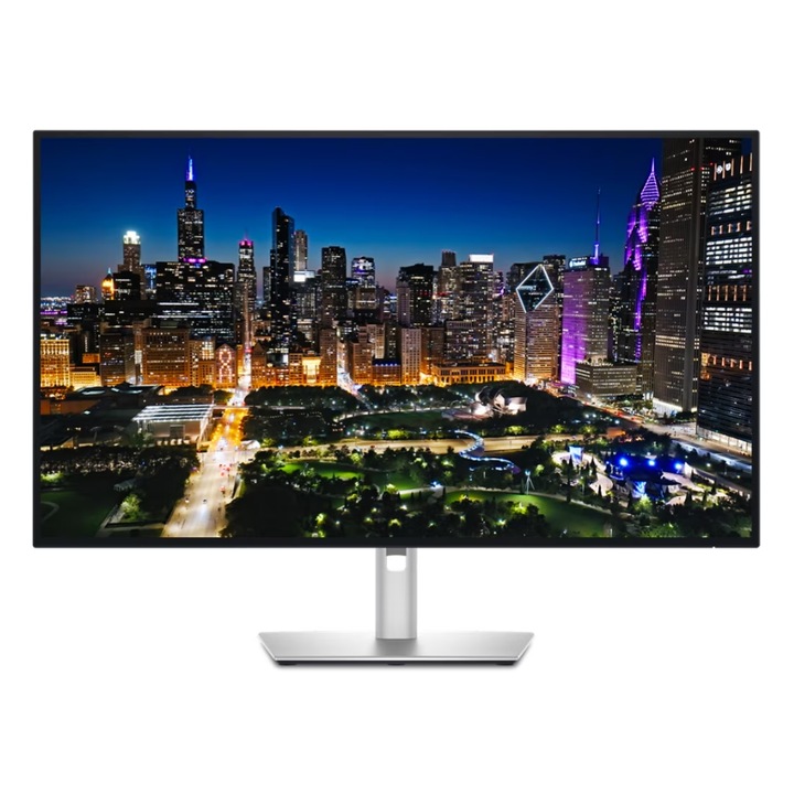 Dell 31,5 hüvelykes U3225QE IPS LED monitor, UHD 3840 x 2160, HDMI, DisplayPort, Pivot, 120 Hz, 5 ms fekete/ezüst