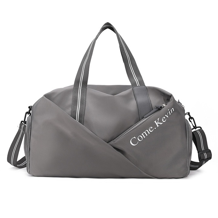 Személyre szabott utazótáska, AMRINUGL, cipőtartó rekesszel, állítható pánttal, szürke