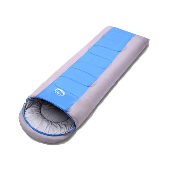 Sac de dormit ultra usor AMRINUGL, sac de compresie Oxford, design cu fermoar inversat, pentru camping primavara-toamna