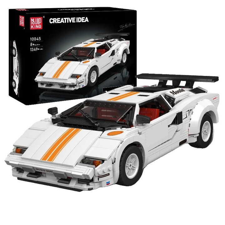 Конструктор Countach Sports Car, 1349 части, екологична пластмаса, унисекс, +8 години