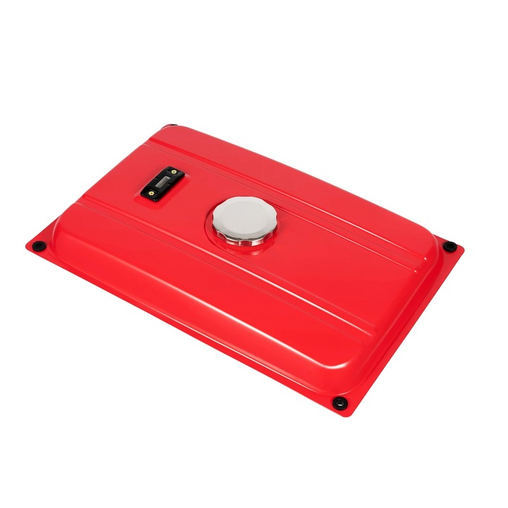 Rezervor combustibil 5 galoni, constructie din fier durabil, capacitate mare, rosu, 54.8x36x10cm