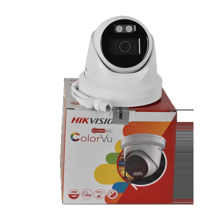 Куполна камера за наблюдение, HIKVISION, 4 MP, 0 Lux нощно виждане, IP67, 2.8mm