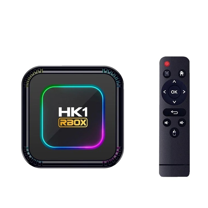Медиа плейър Android TV Box, 4 GB RAM, поддръжка на 8K видео, 32 GB ROM, EU Plug
