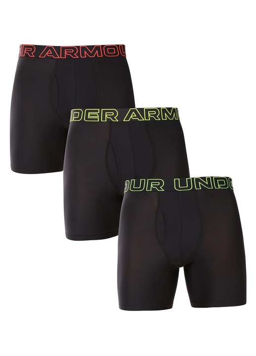 Set 3 boxeri barbati Under Armour, lungi, negru