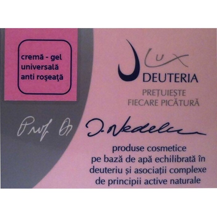 Crema-gel universala anti roseata, Deuteria Cosmetics, 30 ml