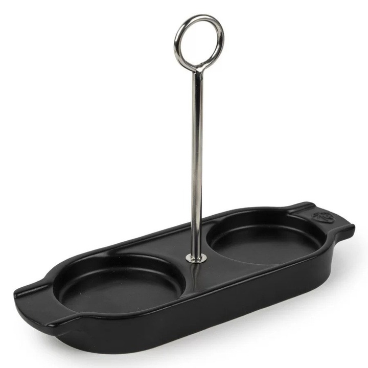 Suport ceramic pentru rasnite Peugeot Linea, negru satinat, pentru rasnite cu diametru maxim 6,4 cm, inaltime recomandata 16 cm