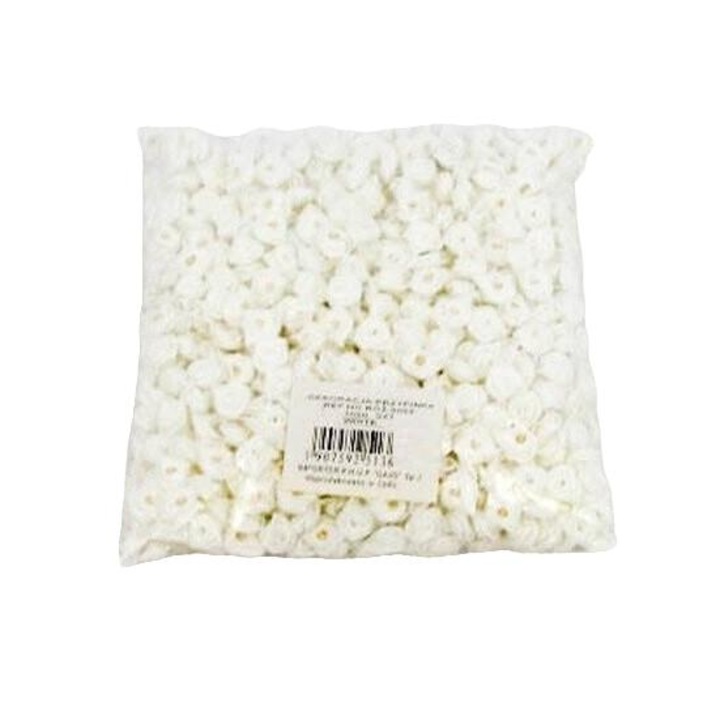 Set de 1000 flori decorative, GAJO, alb, 1cm