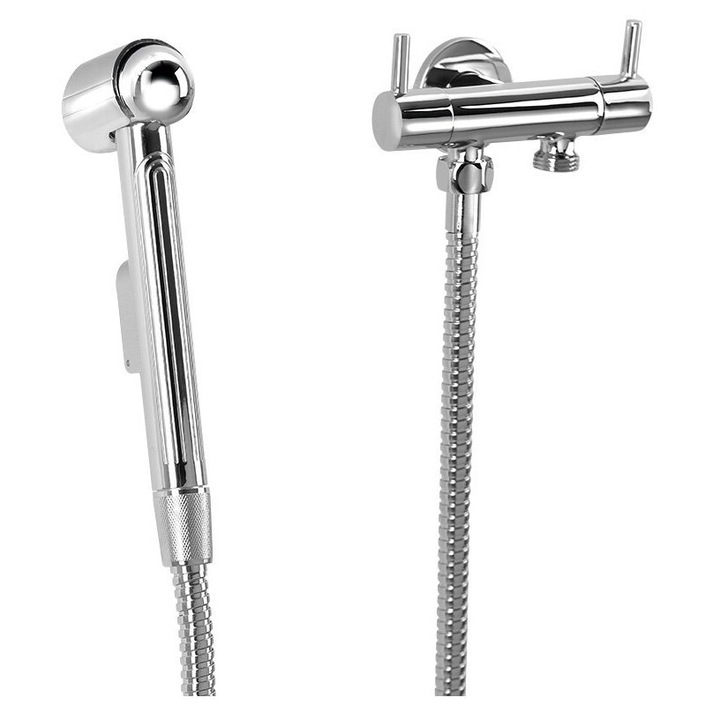 Fürdőszobai csaptelep, Dupla szelep, króm, 0,68 kg